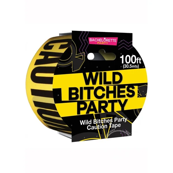 Wild Bitches Party Tape (100ft) - Yellow/Black