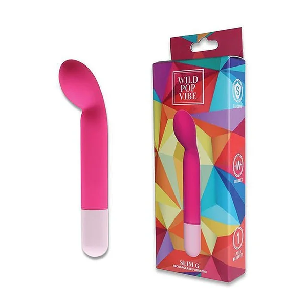 Wild Pop Vibe Slim G Vibrator - Pink