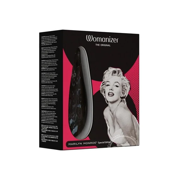 Womanizer Marilyn Monroe Special Edition Rechargeable Clitoral Stimulator - Black Marble