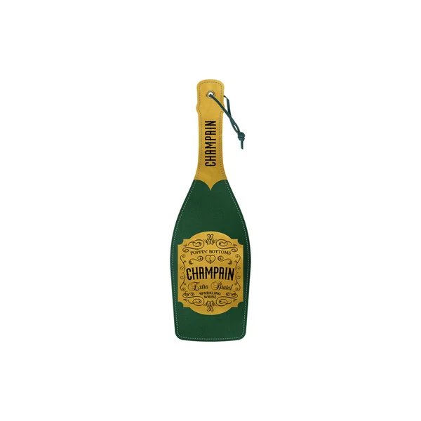 Wood Rocket Paddle Champain Champagne Bottle Shaped Paddle