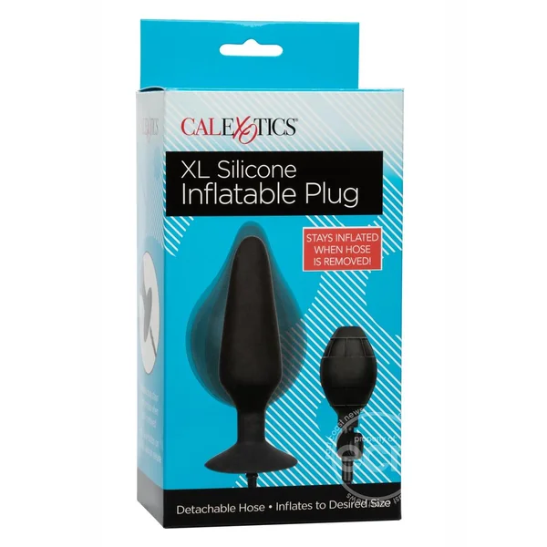 XL Silicone Inflatable Plug - Black