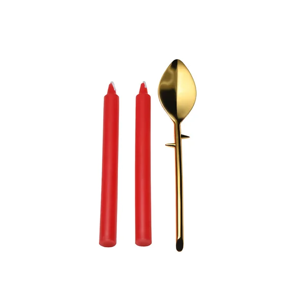 XR Brand Master Series Wax Removal Spoon & Drip Candle Set For Wax Play