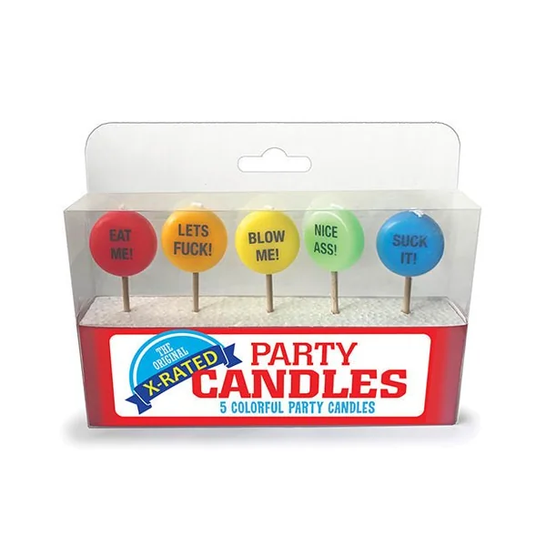 X-rated Party Candles - Set Of 5