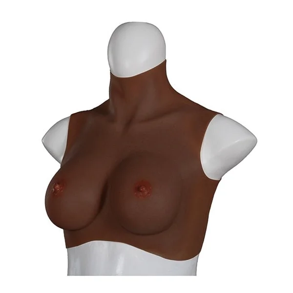 XX-DREAMTOYS Ultra Realistic D Cup Breast Form Medium - Black
