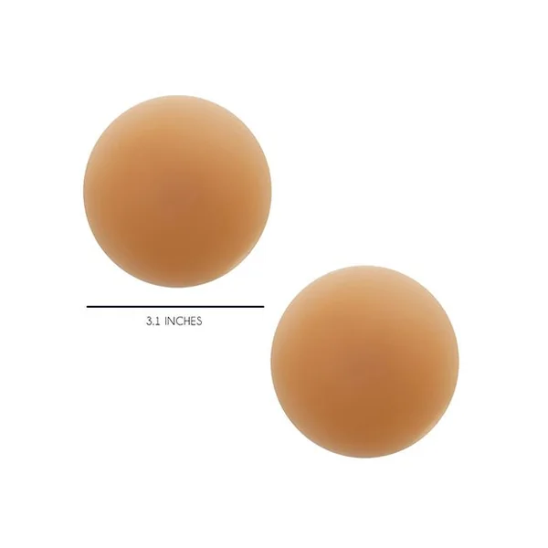 Yummy Skin Invisible Reusable Silicone Nipztix - Mocha O/s
