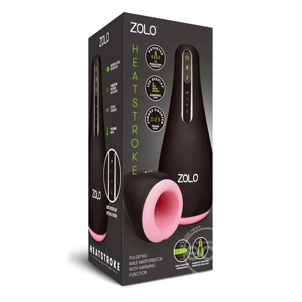ZOLO Heatstroke Rechargeable Vibrating and Warming Masturbator - Black/Vanilla