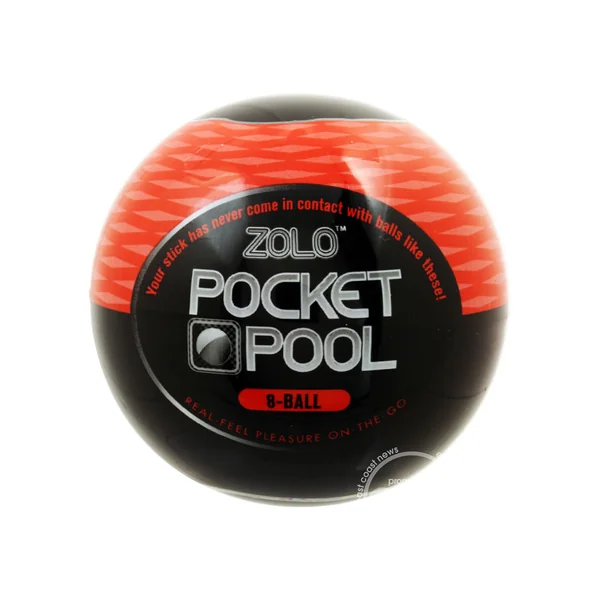 ZOLO Pocket Pool 8 Ball Masturbator Sleeve - Red