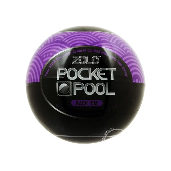 ZOLO Pocket Pool Rack 'Em Masturbator Sleeve - Purple