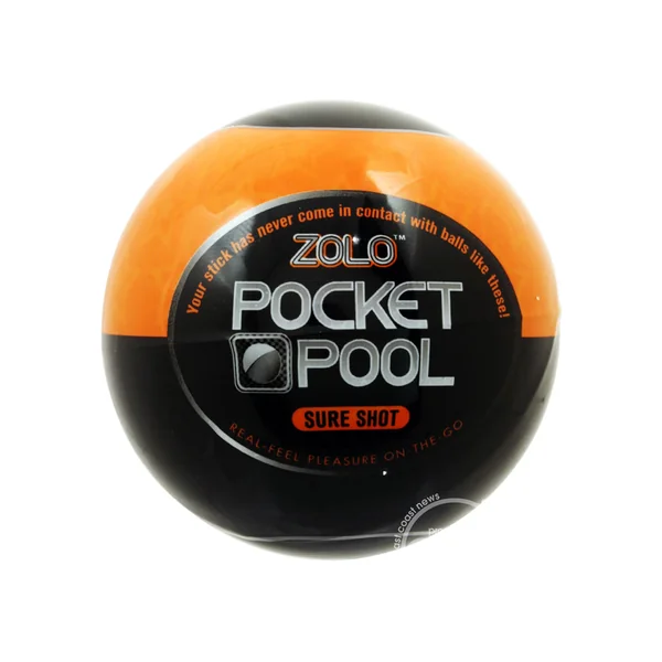 ZOLO Pocket Pool Sure Shot Masturbator Sleeve - Orange
